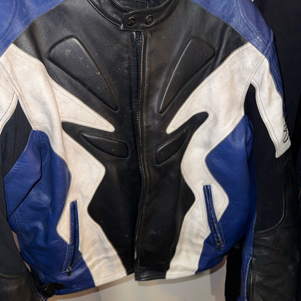 Joe Rocket Black, White, and Blue Performance Jacket